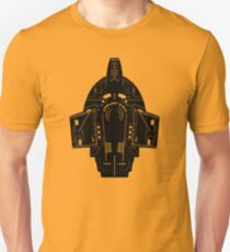 Star Trek Stencil - USS Defiant Unisex T-Shirt