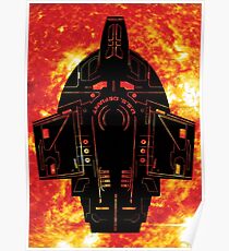 Star Trek Stencil - USS Defiant Poster