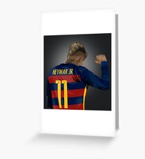 Neymar Greeting Card