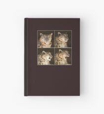 Snow Leopard ~ collage Hardcover Journal