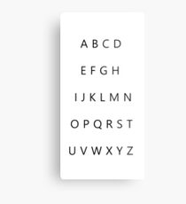 Alphabet Metal Print