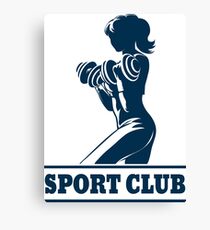 Athletic Sport Club Emblem Canvas Print