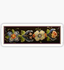 Nordic Heritage Folk Art Flower Power Kirsten Designs Sticker