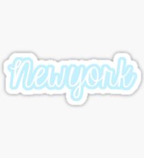 Blue New York Sticker