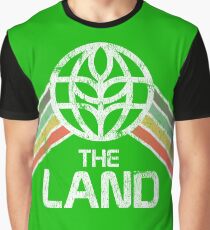 The Land Logo Distressed in Vintage Retro Style Graphic T-Shirt