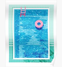 Chillin' - swimming pool vacation palm springs resort country club swim team athlete swimmer Poster