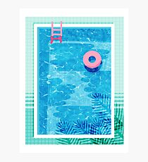Chillin' - swimming pool vacation palm springs resort country club swim team athlete swimmer Photographic Print