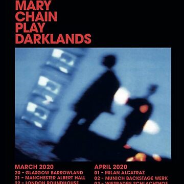 The Jesus and Mary Chain Darklands - Concert Poster | Poster
