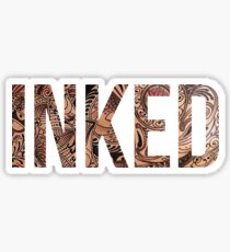 Pegatina Inked - Tattoo Design - en negro