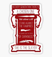 Buffy the Vampire Slayer - Chosen One Sticker