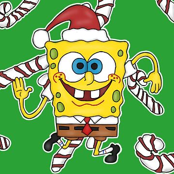 Spongebob SquarePants Men's Christmas Socks Santa Bob 'Ho HO Ho