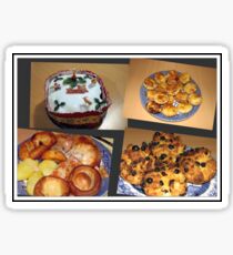 Seasonal Fayre Collage - Food for Christmas Sticker