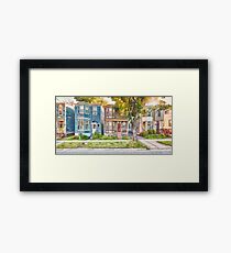 Townhouses Halifax Nova Scotia Framed Print