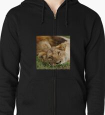 dreamy lioness Zipped Hoodie
