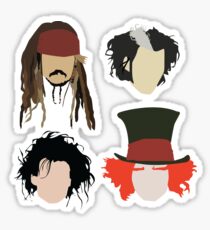 Johnny Depp - Charakter Tribut Sticker