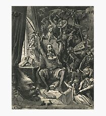 Don Quixote in his study by Gustave Dore Photographic Print