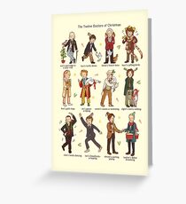 The Twelve Doctors of Christmas Greeting Card