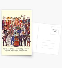 The party doesn't start until the Doctor walks in...twelve times Postcards