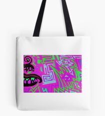 Punky Farbgekritzel Tote Bag