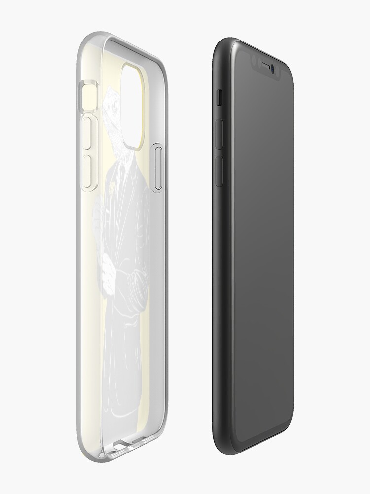 Vista alternativa de Funda y vinilo para iPhone Dapper Lizard