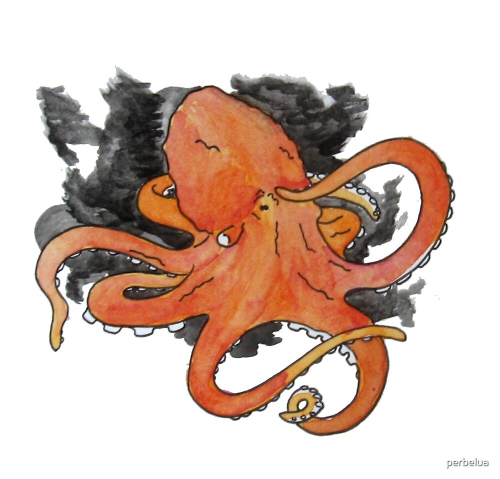 angry and angrier octopus