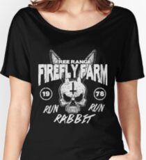 Firefly Farms run rabbit run Women's Relaxed Fit T-Shirt
