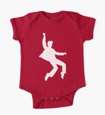Body de manga corta para bebé White Elvis