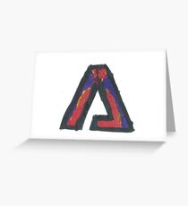 Original - Hand Painted Adobe Logo Greeting Card