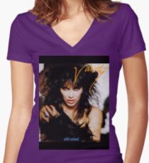 vanity-animal Women's Fitted V-Neck T-Shirt