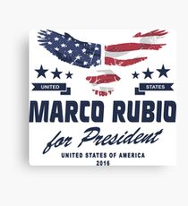 Lienzo Marco Rubio para presidente 2016