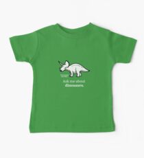 Ask Me About Dinosaurs Baby Tee