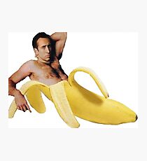Nicholas Cage Sexy Banana Pose Photographic Print
