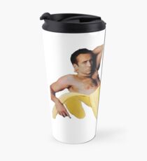 Nicholas Cage Sexy Banana Pose Travel Mug