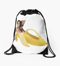 Nicholas Cage Sexy Banana Pose Drawstring Bag