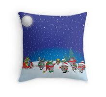 hedgehog christmas pillow