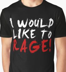 I WOULD LIKE TO RAGE!!! - Grog Strongjaw (White) Graphic T-Shirt