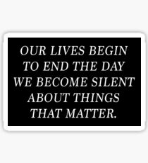 Martin Luther King, Jr. Quote Sticker