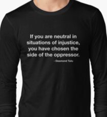 Desmond Tutu Unterdrücker Zitat Langarmshirt