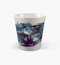 Silver Blue Purple Dice Tall Mug