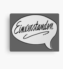 EINVERSTANDEN Canvas Print