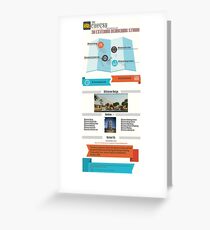 3D Exterior Design Info Graphics Greeting Card
