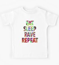 Eat Sleep Rave Repeat Kids Tee