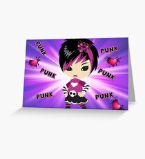EMO PUNK Greeting Card