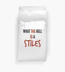 teen wolf - what the hell is a stiles? Duvet Cover