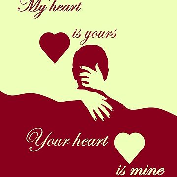 My Heart Is Yours Personalised Valentine Card