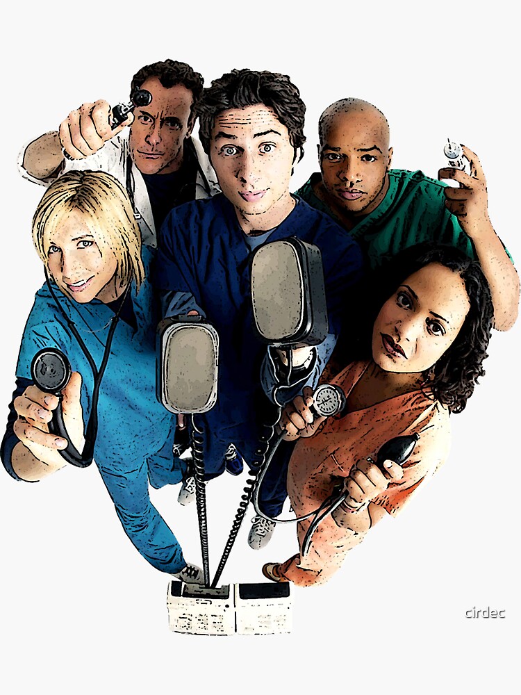 "Scrubs" Sticker by cirdec Redbubble