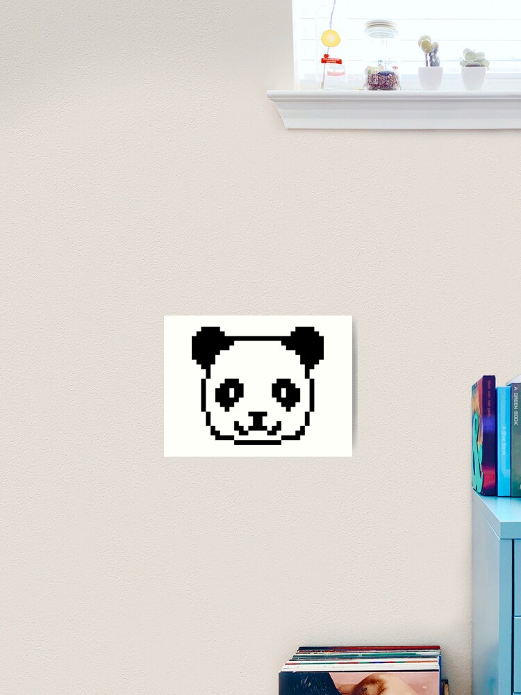 Panda Pixel Art Impression Artistique