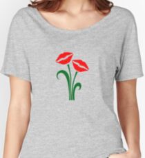 Tulips Women's Relaxed Fit T-Shirt