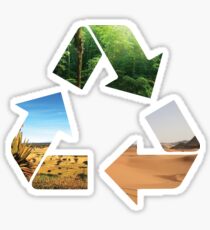Earth recycle Sticker