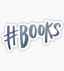 Pegatina #Books | Tipografía Acuarela Tumblr / Trendy
